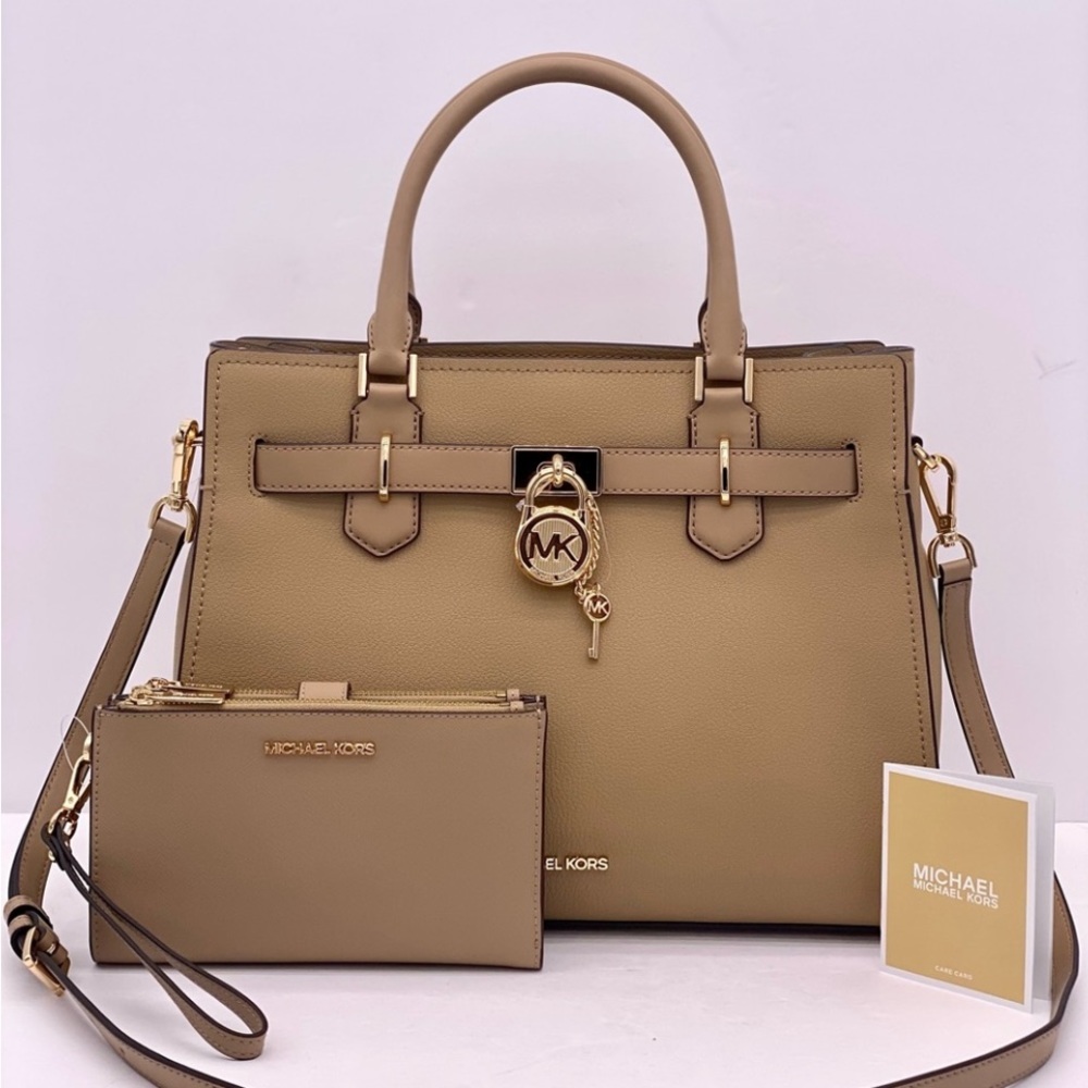 Michael Kors Hamilton
Medium Satchel and
Wallet Set Camel